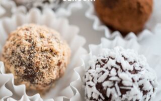 vegane Avocado Trüffelpralinen