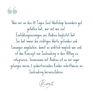 feedback soul cooking andrea sojka