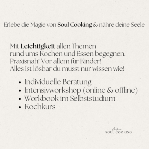kochkurs kochen essen kinder beratung workbook ernährung vegan vegetarisch