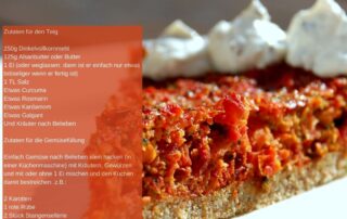 Gemüsekuchen, Dinkel, Tarte, Quiche, dinkel butter vegan salz ei curcuma rosmarin kardamom galgant karotte rübe stangensellerie knoblauch petersilie alles liebe sonnentor