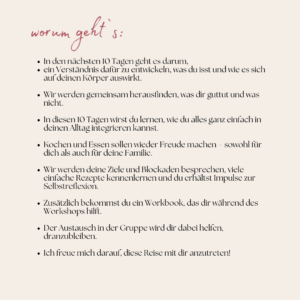 kochkurs kochen essen kinder beratung workbook ernährung vegan vegetarisch