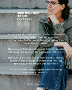 body code und sehkraft