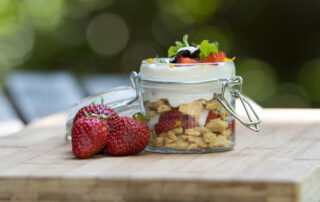 erdbeeren nachtisch vegan