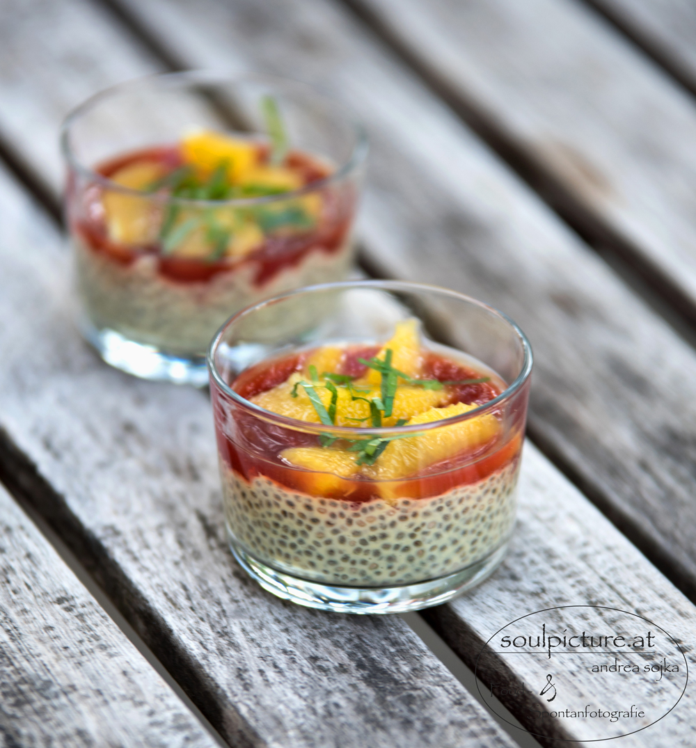 Chia Pudding mit Orangenfilets - Soul Cooking