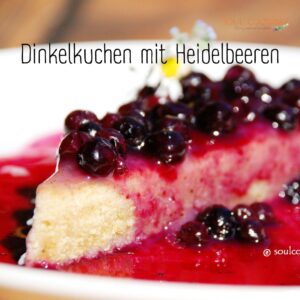 Dinkelkuchen mit Heidelbeeren