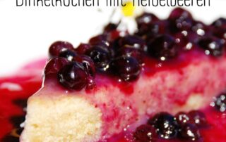 Dinkelkuchen mit Heidelbeeren
