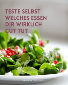 Mit Muskeltest Essen testen - Salat - Soulcooking