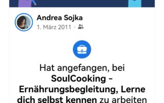 soul cooking Facebook social media gründung andrea sojka