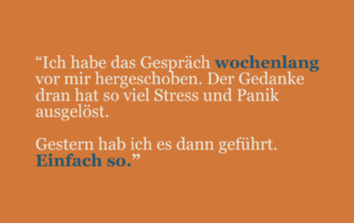 Schwierige Gespräche scheinen auf einmal ganz einfach