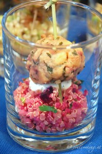Häppchen im Glas
