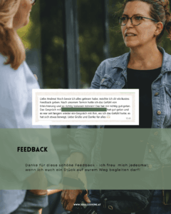 Feedback für die Arbeit mit dem Body Code mit Andrea