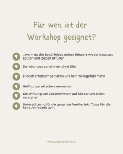 online workshop soul cooking andrea sojka