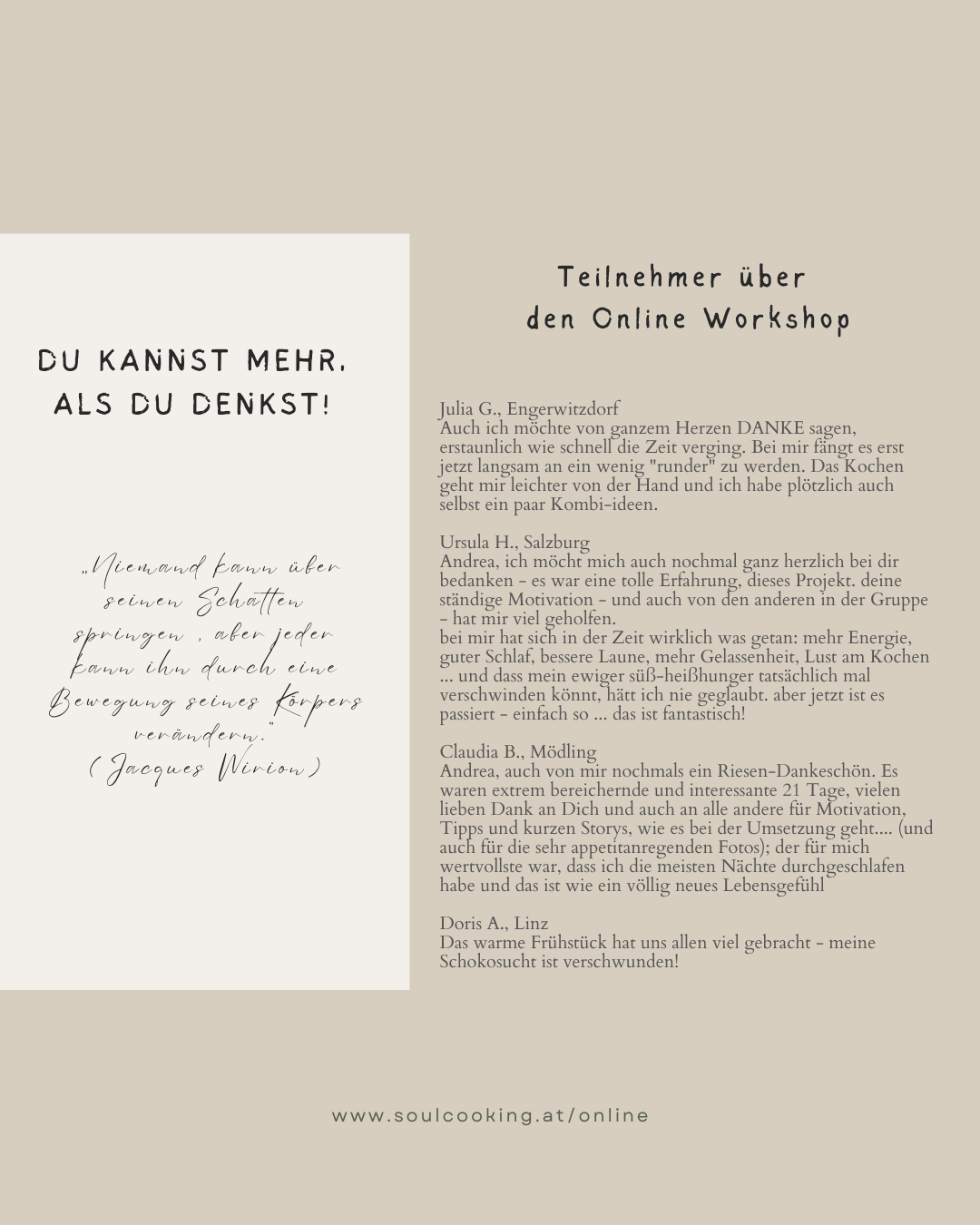 online workshop4 online Workshop soul cooking