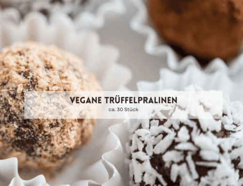 Glutenfreie, vegane Trüffelpralinen